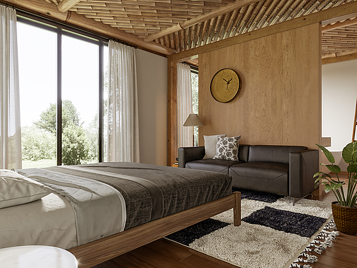 【原木风渲染表现】