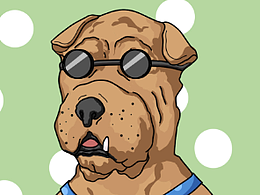 插画沙皮狗的一些