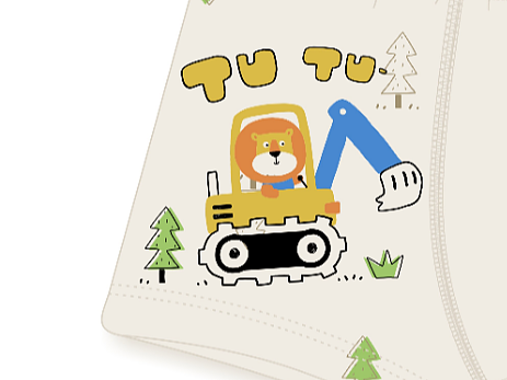 儿童内裤 卡通图案设计 逆潮工作室