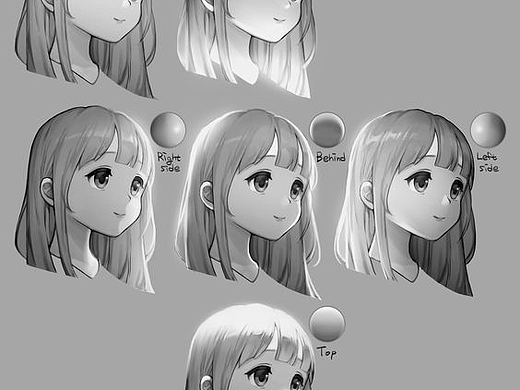 CG绘画丨板绘教程丨原画教程丨打光参考