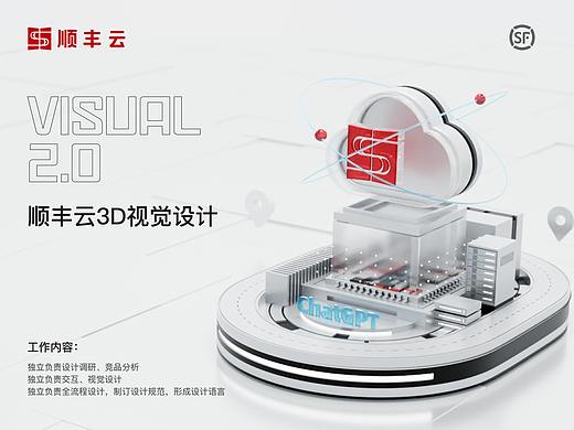 顺丰云3D视觉设计