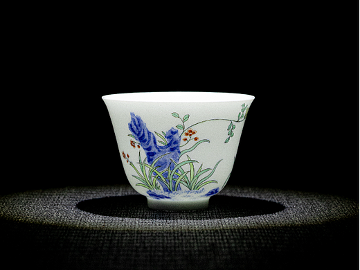 产品摄影-十二花神杯--茶具