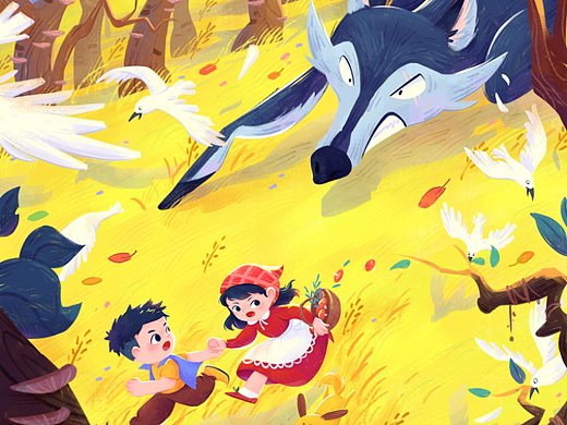 经典童话再创作系列-小红帽