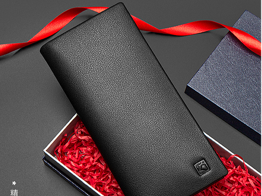 电商男士钱包详情页展示案例