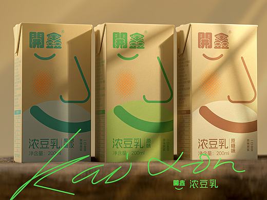 開鑫浓豆乳包装设计