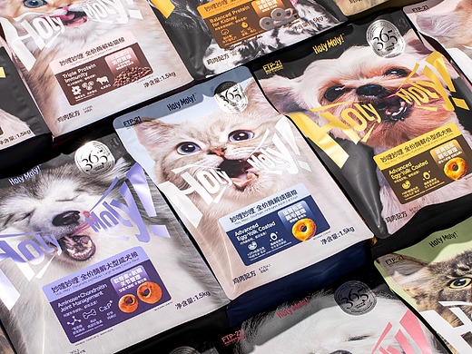 妙哩妙哩®HolyMoly！宠物主粮包装设计 ｜ 猫 狗 宠物