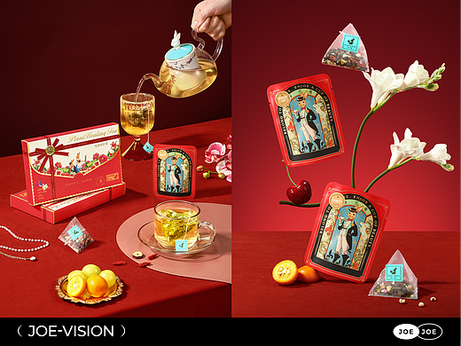 茶包摄影『红色圆舞曲｜礼盒』X JOE VISION