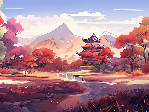 郊野秋景（二）