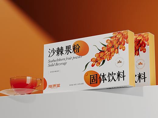 保健品包装沙棘果粉固体饮料包装设计©刘益铭原创作品