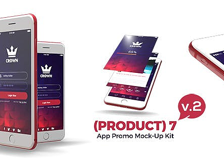 AE模板|3D场景手机界面小程序功能演示动画样机开场