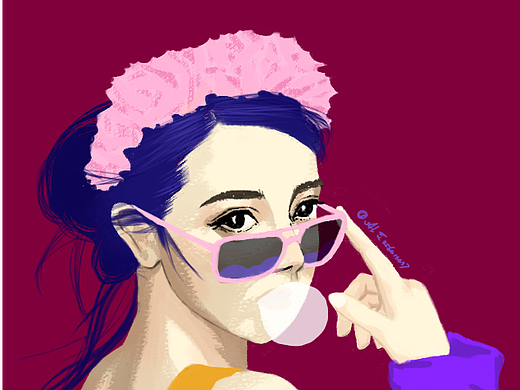 人物头像配色厚涂练习