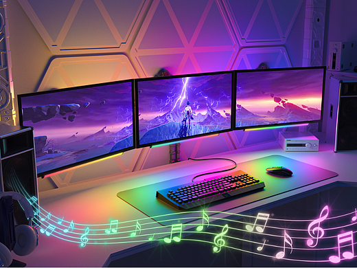 电脑灯条建模渲染（个人主页-ZNjA3MzY5NTI=） - 场景 - 站酷设计师卿风Amazon设计原创素材 - 站酷ZCOOL