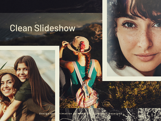 AE模板 | 简单回忆旅行照片展示标题动态动画片头