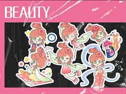 阿夭丨原創(chuàng)IP形象設(shè)計(jì)-桃花姬IP