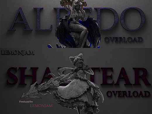 《OVERLOAD》-Shalltear/Albedo雕塑渲染