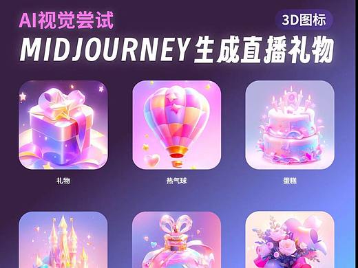 Midjourney生成直播礼物
