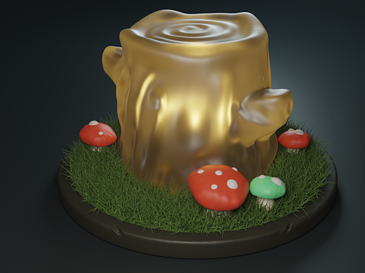 发光小树桩练习