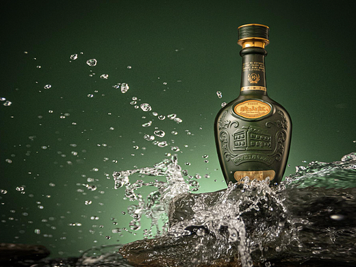 产品摄影-白酒拍摄-映山红-复古绿