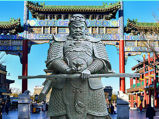 将军主题雕塑,杀妻求将”