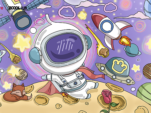 小小太空夢（個人主頁-ZNjY5MTkzNDg=） - 海報 - 站酷設(shè)計師Mirea原創(chuàng)素材 - 站酷ZCOOL