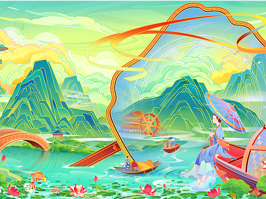 插画之《行舟》