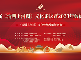 第三届《清明上河图》文化论坛暨2023年会员大会海报