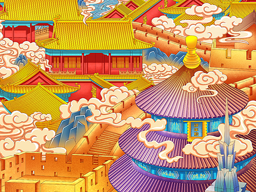 与安美合作的插画