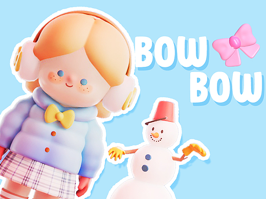 我的冬日IP | 雀斑女孩BOWBOW诞生啦~