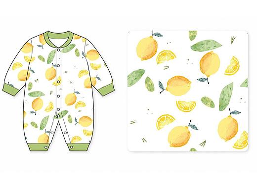 近期制作的宝宝服花型图展示