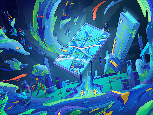 万物生·回归（个人主页-ZNjc1NjMwMDQ=） - 商业插画 - 站酷设计师叫益达呀_Zhang原创素材 - 站酷ZCOOL