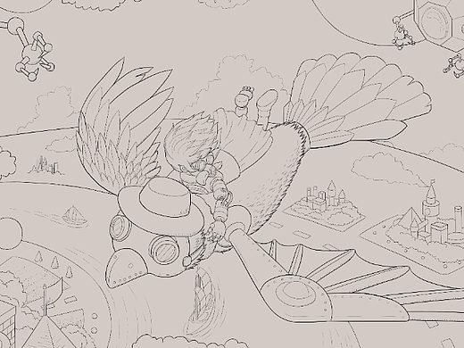 蒸汽朋克風(fēng)格游戲場(chǎng)景——逃離（個(gè)人主頁(yè)-ZNTk1NzU5MjQ=） - 概念設(shè)定 - 站酷設(shè)計(jì)師淡墨工作室原創(chuàng)素材 - 站酷ZCOOL