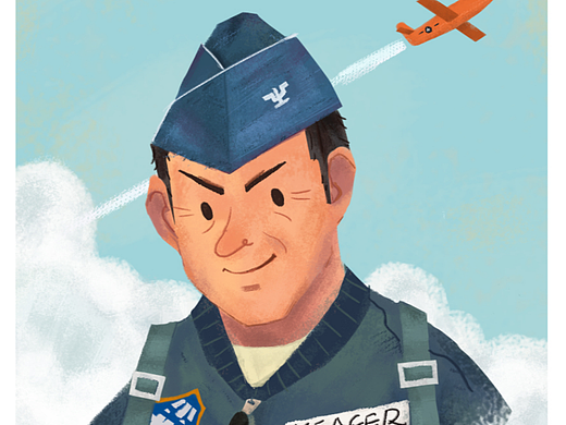插画-飞行员（个人主页-ZNjMyODM4NTI=） - 儿童插画 - 站酷设计师小宇宇宝原创素材 - 站酷ZCOOL