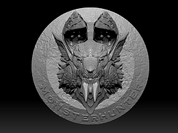 怪物猎人雷狼龙头雕