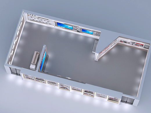 百年文化展馆(二稿)设计3d效果图