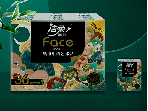 非遗传承纸巾包装设计