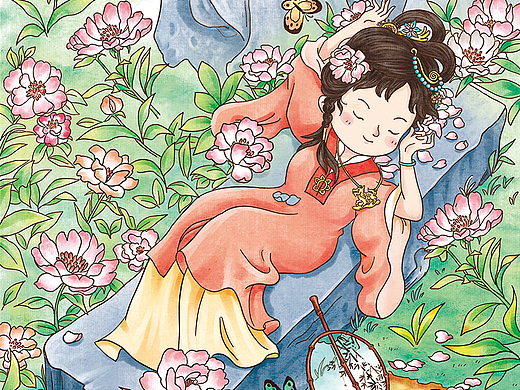 小学生版四大名著《红楼梦》部分插图展示（已商用）