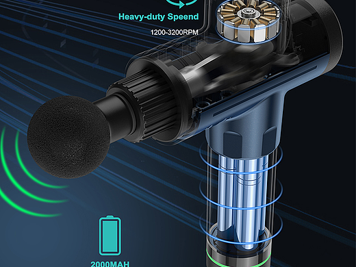 亚马逊主图设计---筋膜枪