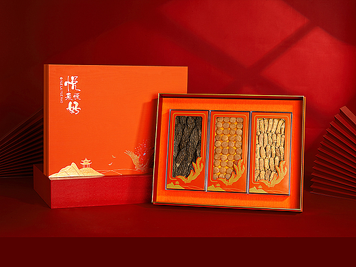  滋补礼盒新年送礼传统佳节送礼产品静物摄影