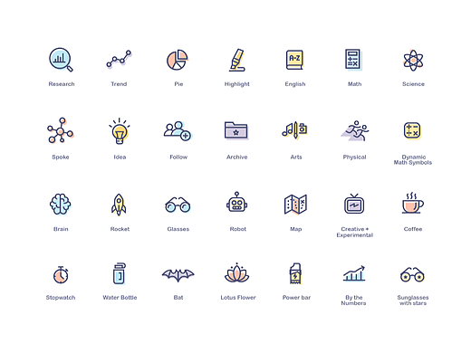 一组 icon 应用图标