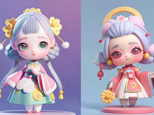 IP设计汉服小姐姐