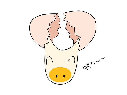 四格漫画-煎蛋宝宝的诞生