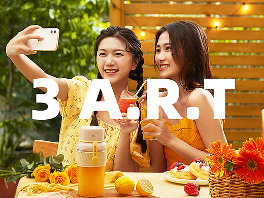 平面摄影 | 七彩叮当榨汁杯 × 三鼎品牌营销
