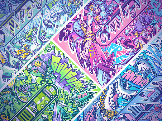Guwsum™ 咕闪冲牙器｜插画包装设计