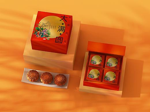 礼盒包装插画 |  月饼