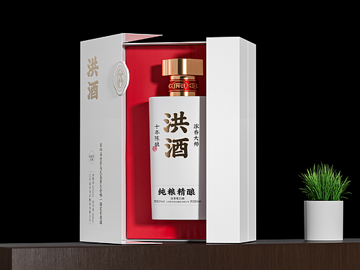白酒包装建模