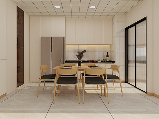 室内-100m²极简白-效果表现