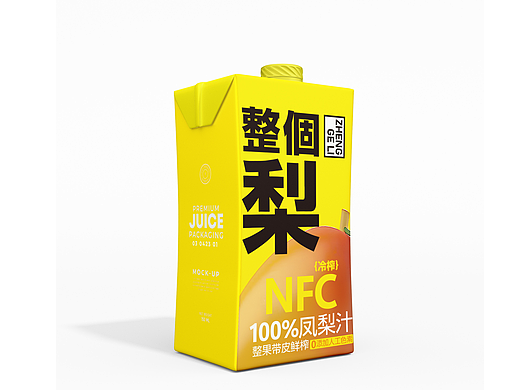 整个梨果汁包装