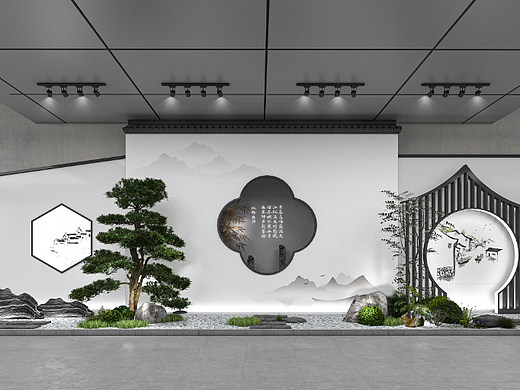 人行通道-园林景观设计（个人主页-ZNjYyODU0ODA=） - 展陈设计 - 站酷设计师春风柿里原创素材 - 站酷ZCOOL