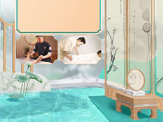 直播背景设计（个人主页-ZNjg1MDQ0MTI=） - 海报 - 站酷设计师半颗橙原创素材 - 站酷ZCOOL