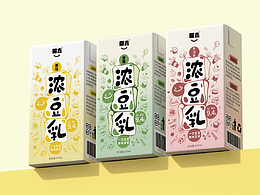 開心濃豆乳包裝設(shè)計(jì)